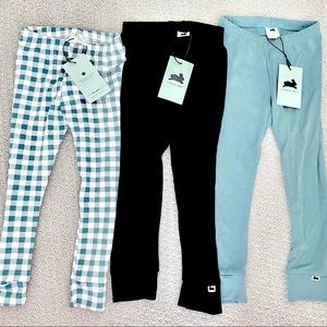 Little & Lively 3 pairs of gender neutral bamboo leggings in 3T